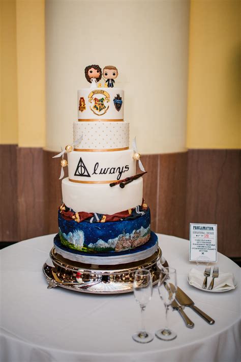 Harry Potter wedding cake made by Oh! Crumbs bakery for my husband and I | Harry potter wedding ...