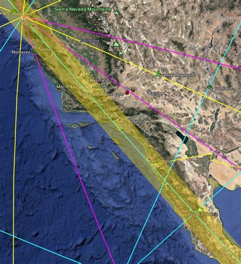 Ley Lines Map California