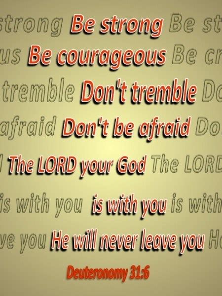 Deuteronomy 31:6 - Verse of the Day