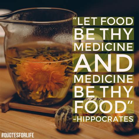 Quotes for Life: Let food be thy medicine and medicine be thy food ...