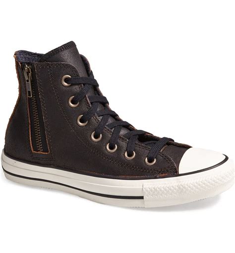 Converse Chuck Taylor® 'Aviator' Side Zip Leather High Top Sneaker ...