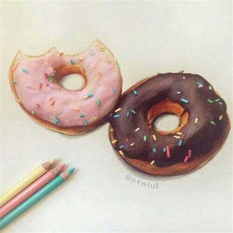 Pin by luana.maria on drawing | Donut drawing, Realistic drawings ...