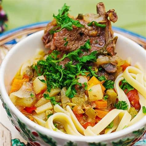 Lagman Recipe - One-Pot Lamb and Vegetable Noodle Stew - Julia's Album