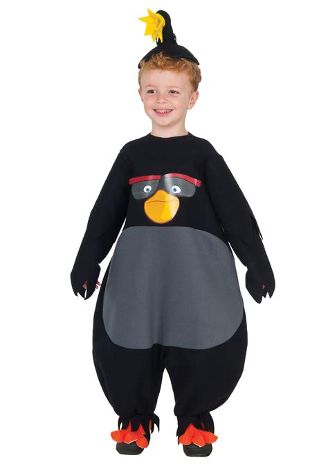 Toddler Black Angry Birds Costume | Toddler costumes, Halloween costumes for kids, Kids outfits