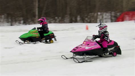 GETTING KIDS IN SNOWMOBILE RACING - WATCH THE FAST ONES! | Just ...