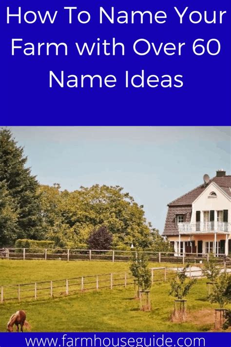 How To Name Your Farm: 60+ Ideas