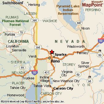 Sun Valley, Nevada Area Map & More