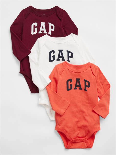 Baby Gap Logo Bodysuit (3-Pack) | Gap Factory