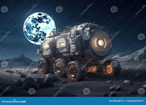 Lunar Program for the Exploration of the Earth S Satellite. Stock Image ...