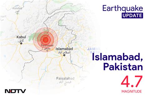 4.7 Magnitude Earthquake Strikes Near Islamabad In Pakistan