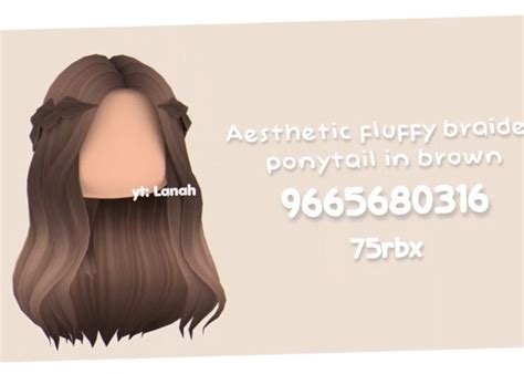 Bloxburg hair code | Brown hair roblox, Brown hair roblox id, Black hair roblox