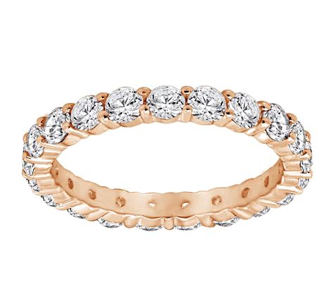 Diamonique 2.20cttw Round Eternity Band Ring, Sterling - QVC.com