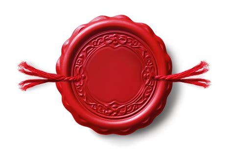 Premium AI Image | Red wax seal or stamp isolated