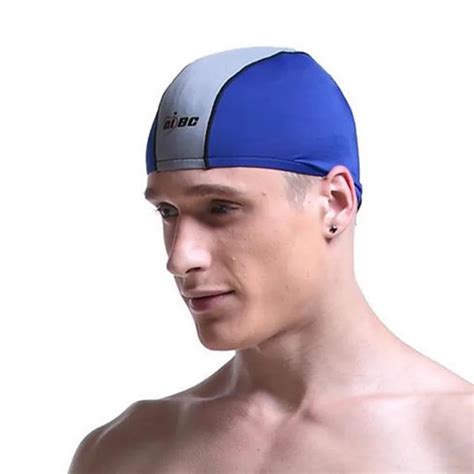 Waterproof Comfortable swimming caps elastic swim caps men Adult ...