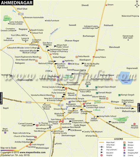 Ahmednagar City Map