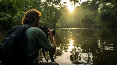 Premium Photo | A Nature Documentary Filming Rare Species In background