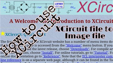 How to use XCircuit Tutorial -1 - YouTube