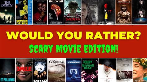 Would You Rather | Scary Movie Edition! - YouTube