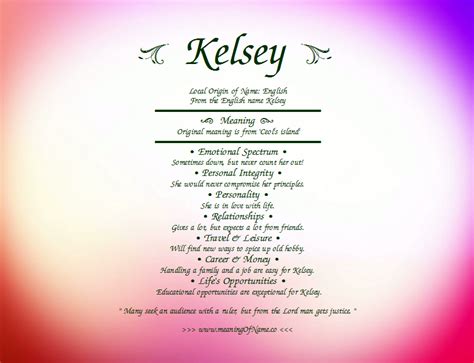 kelsey - Meaning of Name