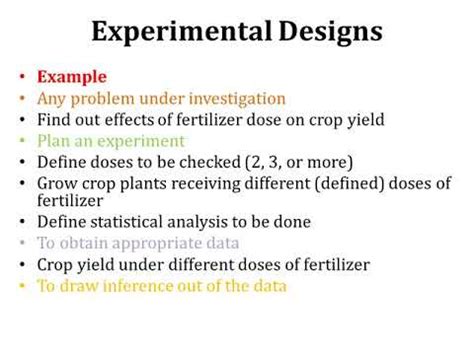 Lecture 17 Experimental Designs; Principles of Experimentation; Design and Analysis of ...