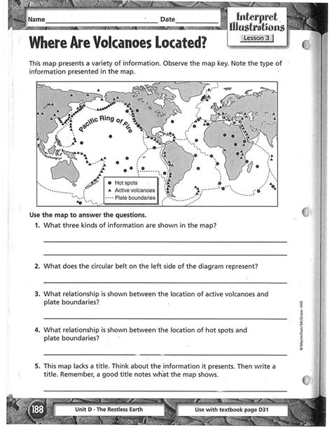 Free Plate Tectonics Worksheet