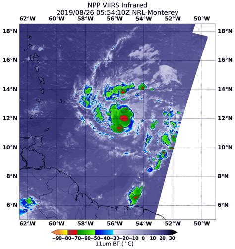 NASA-NOAA satellite finds heavy rainmaking ability in tropical storm Dorian