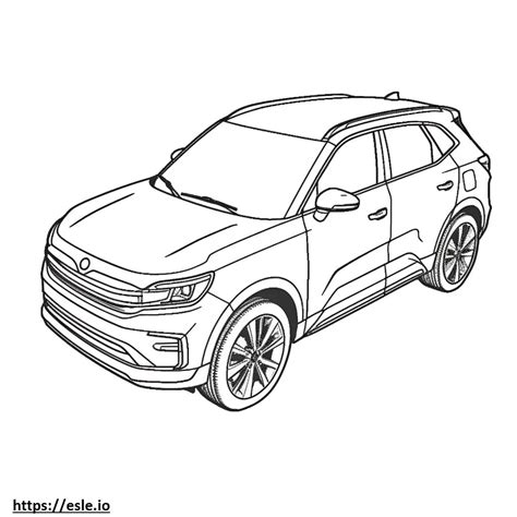 Kia Soul 2024 coloring page