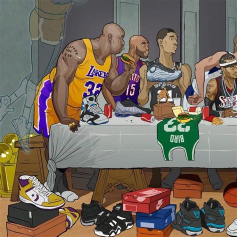 NBA Superstar Last Supper Illustration | Nba, Fotografia da basket, Immagini di calcio