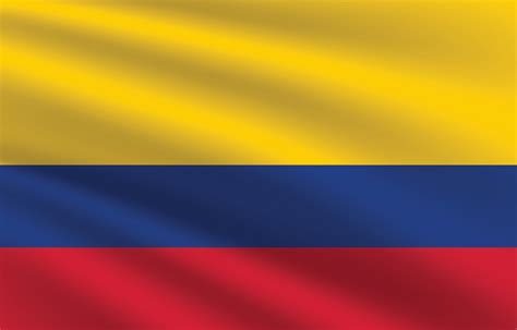 National flag of Colombia. Colombia Flag. Waving Colombia flag ...