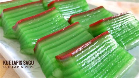 Glowing banget dan Kenyal! Wajib coba Kue Lapis Sagu Pandan - YouTube