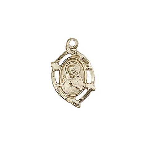 14KT GOLD SCAPULAR MEDAL - 5/8" x 3/8" | EWTN Religious Catalogue