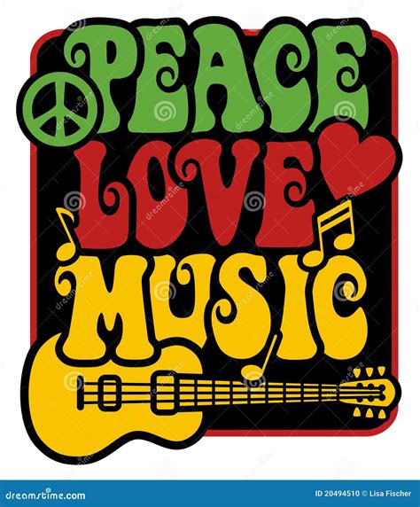 Peace Love Music Symbols