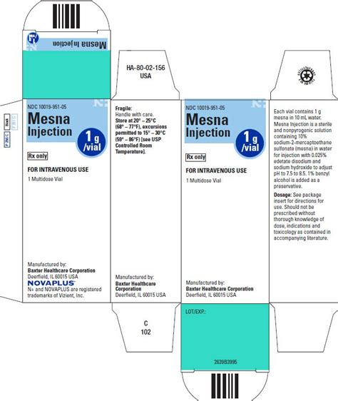 Mesna - FDA prescribing information, side effects and uses