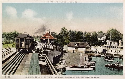 Arrival of C.P.R. train at Bala, Muskoka Lakes, Ont. Canada – All Items – Digital Archive ...