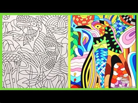 Part 1🌹Color Art Book # Color with namber for adults , Spees time lapse - YouTube