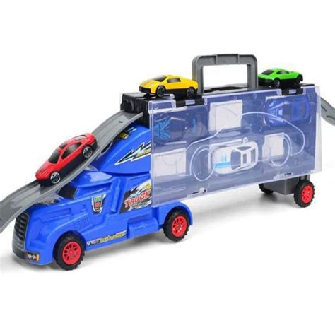 Portable container truck Transport Car Carrier Truck Boys Toy Metal ...