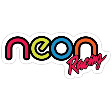 "Neon Racing" Stickers by Ninjaneonturtle | Redbubble