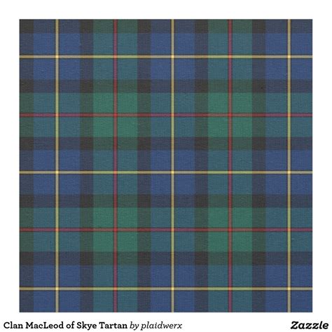 Clan MacLeod of Skye Tartan Fabric | Tartan fabric, Clan macleod, Tartan