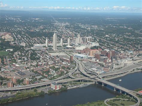 Albany, NY - aerial look of downtown | City skyline, Capital region, Skyline