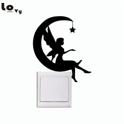 Crescent Moon Silhouette Wall Sticker – sparklingselections