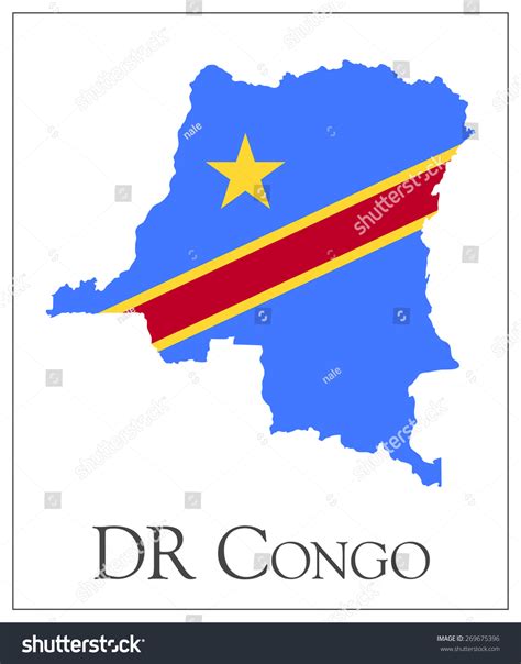 Vector Illustration Dr Congo Flag Map: เวกเตอร์สต็อก (ปลอดค่าลิขสิทธิ์) 269675396 | Shutterstock