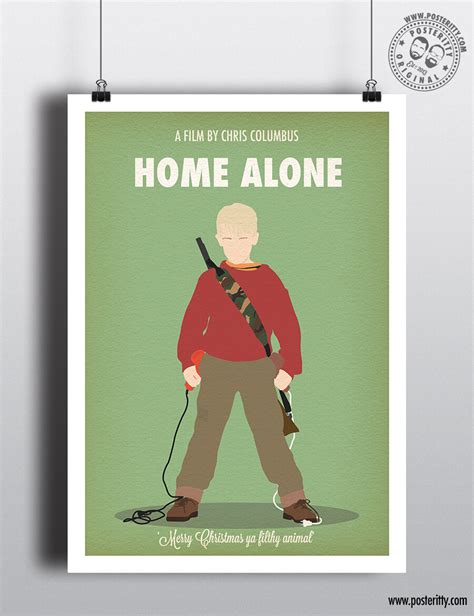 Home Alone - Minimalist Christmas Movie Poster — Posteritty