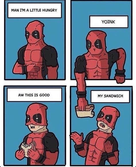 Deadpool breaking the fourth wall as usual - Meme Guy