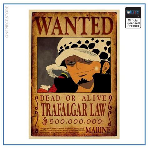 One Piece anime Wanted Poster - Silvers Rayleigh Bounty official merch ...