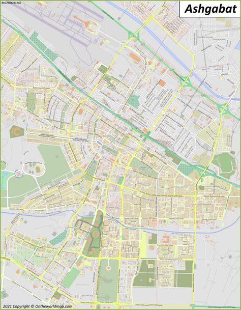 Ashgabat Map | Turkmenistan | Detailed Maps of Ashgabat