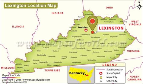 Lexington Usa Map | Kinderzimmer 2018