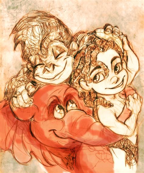 Tarzan, Terk and Tantor - Walt Disney's Tarzan Fan Art (34375951) - Fanpop