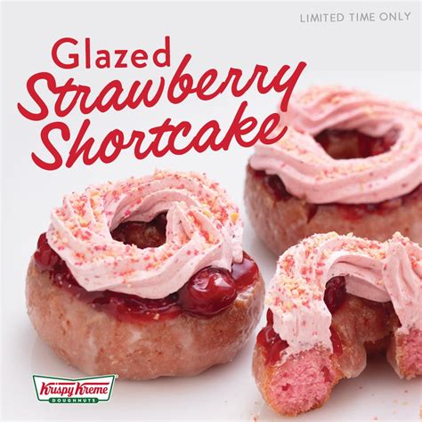 Krispy Kreme Introduces The Glazed Strawberry Shortcake Doughnut