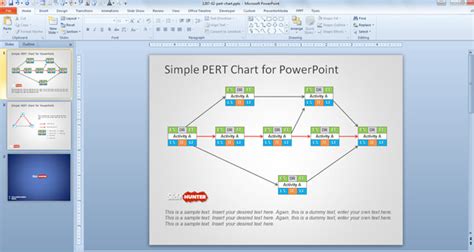 Free PERT Chart Template for PowerPoint