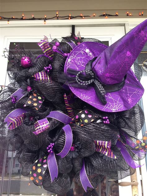 Witches wreath | Halloween mesh wreaths, Halloween wreath, Diy halloween wreath